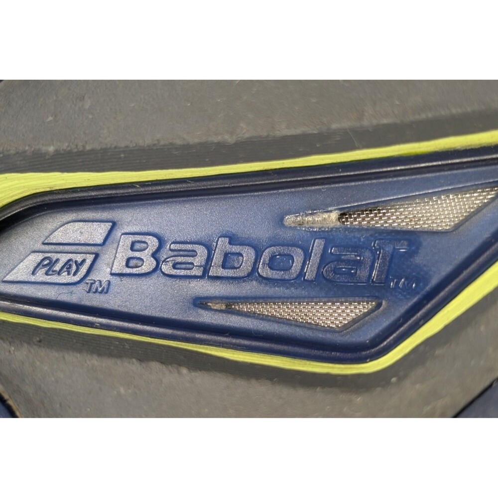 Babolat Jet Mach 2 Navy & Lime Green All Court Shoes Size 12 Excellent Condition - Picture 10 of 12
